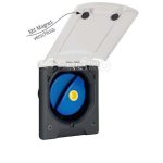 Gura de umplere rezervor apa cu clapă magnetică, negru