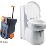 Toaleta cu caseta Thetford C263-CL, plastic, electric, alb