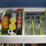 Organizator de sertar Purvario pachet de 8 - var/antracit